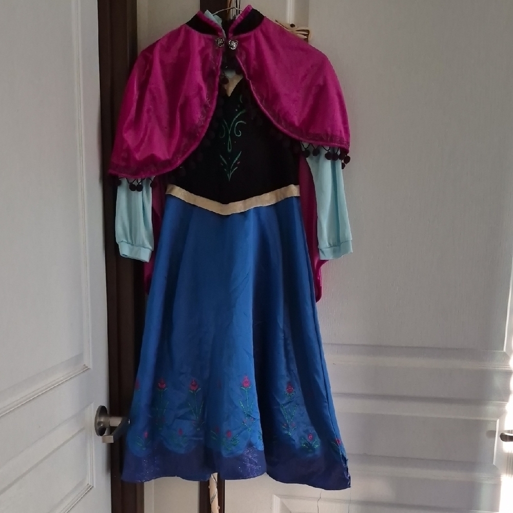 Girls Pink and Blue Princess Cape Costume